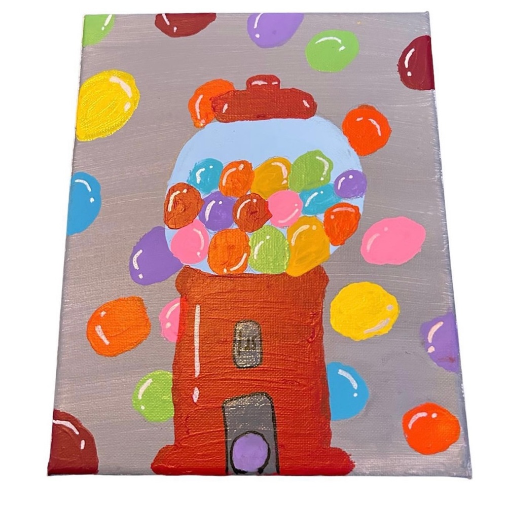 Hand-Crafted Gumball Machine Painting